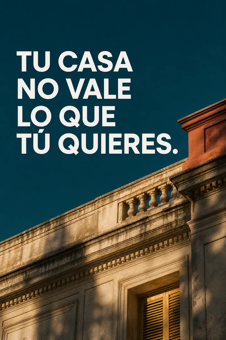 Lámina de carrusel: Tu casa no vale lo que tú quieres
